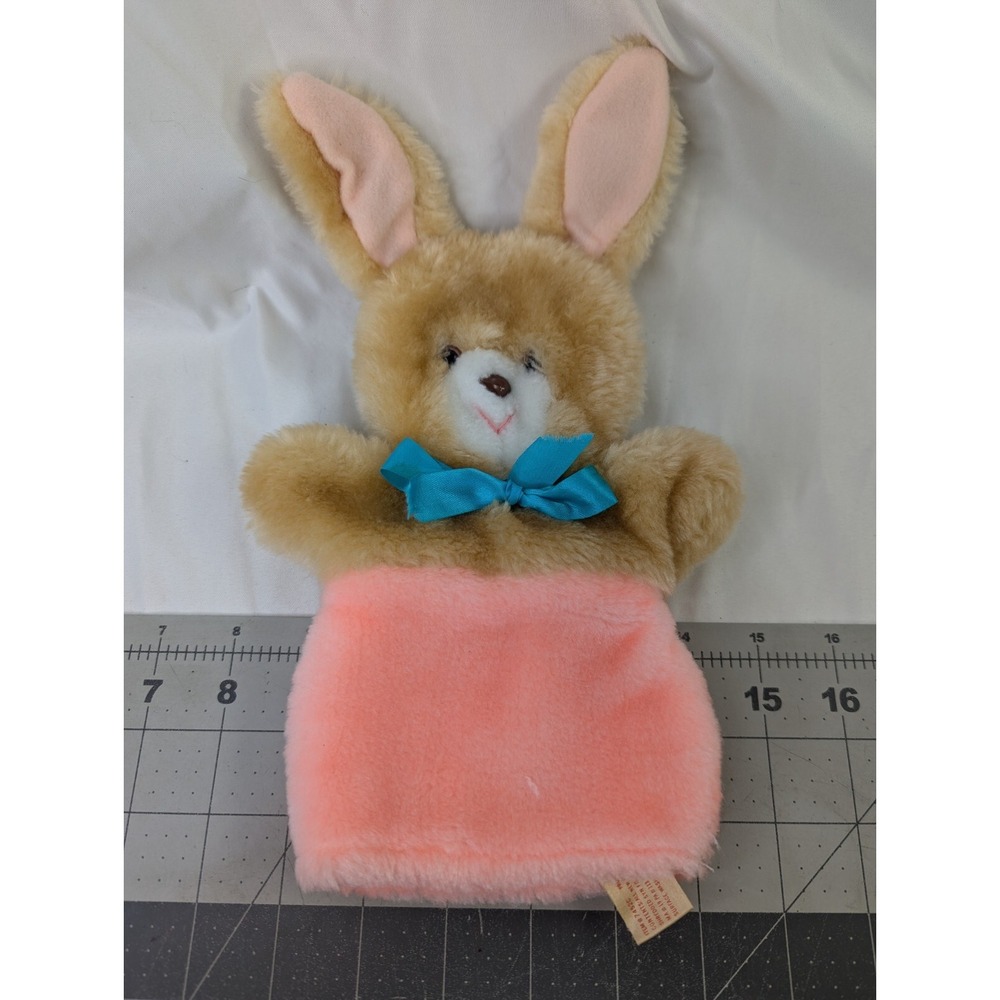 Animal Fair Rabbit Bunny Hand Puppet Plush 11 Inch Stuffed Animal Toy